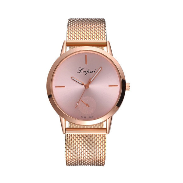 Lvpai Women's Casual very charming for all occasions Quartz Silicone strap Band Watch Analog Wrist Watch Women Clock reloj