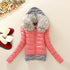 Makuluya 3XL New Arrivals Super Warm Plus Size Women Coats Winter Fur Hat Short Style Slim Waist Patchwork Woolen Coats QW73