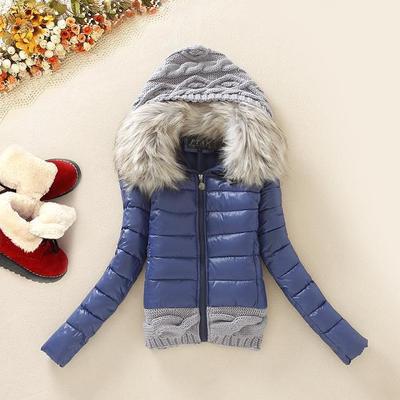 Makuluya 3XL New Arrivals Super Warm Plus Size Women Coats Winter Fur Hat Short Style Slim Waist Patchwork Woolen Coats QW73