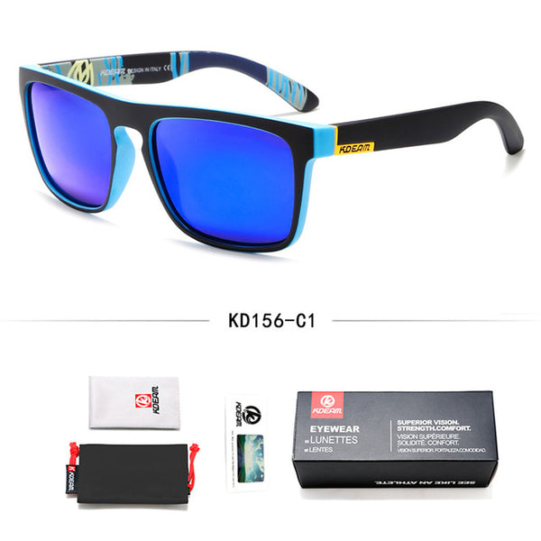 Fashion Guy's Sun Glasses From KDEAM Polarized Sunglasses Men Classic Design All-Fit Mirror Sunglass With Brand Box CE