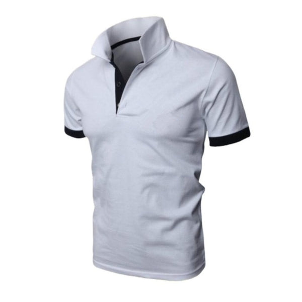 2019 New Fashion Solid Men Polo Shirt Lapel Collar Slim Fit Tops Casual Classic Male Polos Shirts S-5XL