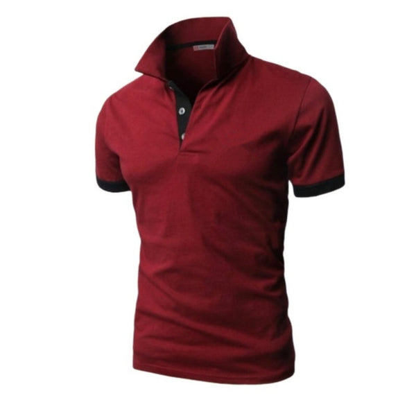 2019 New Fashion Solid Men Polo Shirt Lapel Collar Slim Fit Tops Casual Classic Male Polos Shirts S-5XL