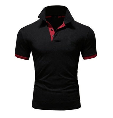 2019 New Fashion Solid Men Polo Shirt Lapel Collar Slim Fit Tops Casual Classic Male Polos Shirts S-5XL