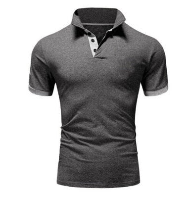 2019 New Fashion Solid Men Polo Shirt Lapel Collar Slim Fit Tops Casual Classic Male Polos Shirts S-5XL