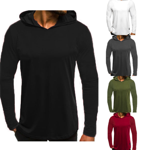 2019 Emmababy New Cute Mens Long Sleeve T Shirt Slim Fit Casual Blouse Tops Clothing Hooded Tee