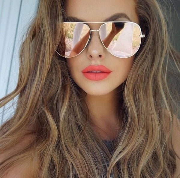 luxury fashion sexy women large round metal gradient sunglasses men black glasses frame retro mirror sunglasses UV400