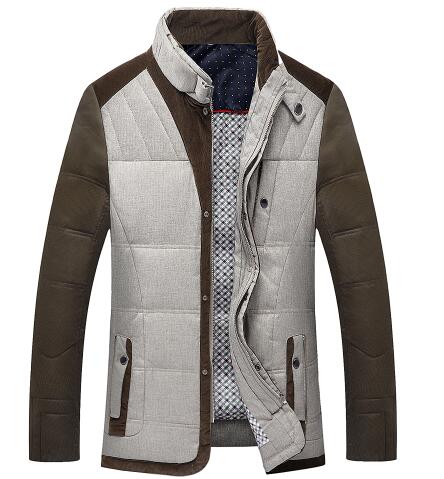 90% White Duck Down Jacket Men's Jacket Outdoors Stand Collar Winter Parka