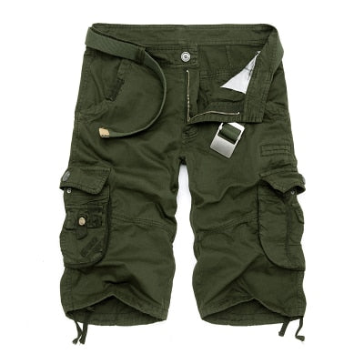 Camo Military Shorts Bermuda 2017 Summer Camouflage Cargo Shorts Men Cotton Loose Tactical Short Pants No Belt