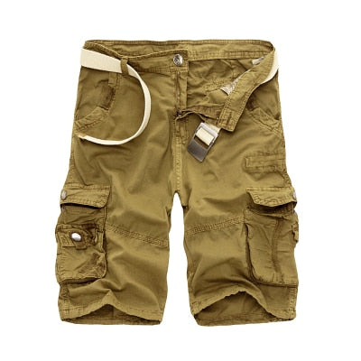 Camo Military Shorts Bermuda 2017 Summer Camouflage Cargo Shorts Men Cotton Loose Tactical Short Pants No Belt