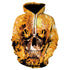 Skull headr Men Hoodies Sweatshirts 3D Printed Funny Hip HOP Hoodies Novelty Streetwear Hooded Autumn Jackets Mlae Tracksuits