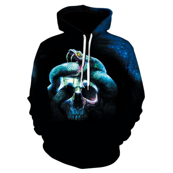 Skull headr Men Hoodies Sweatshirts 3D Printed Funny Hip HOP Hoodies Novelty Streetwear Hooded Autumn Jackets Mlae Tracksuits