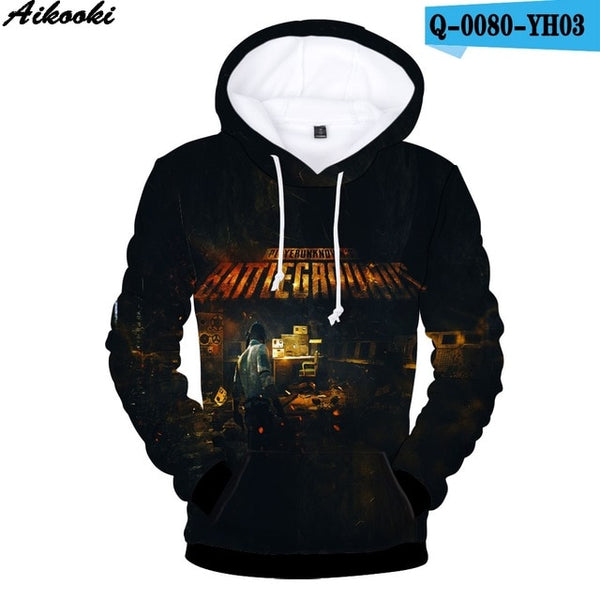 Aikooki New PUBG 3D Hoodies Men/women Fashion Hot Game Playerunknown's Battlegrounds PUBG 3D Print Men's Hoodies and Sweatshirt