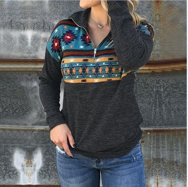 Fashion Autumn Women long sleeve hoodie sweatshirt winter Warm Tops Shirt Tee zipper pocket Pullovers Ladies 2018 loose blouse