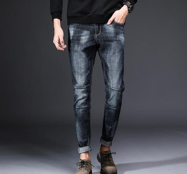 2018 Popular New Design Men's Casual Stretch Spring Thin Jeans