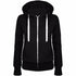 Classic Women Hoodies  New Spring Autumn Zipper Hooded Sweatshirts Tie Collar Hoody Jacket Women's Coat Pockets Outerwear