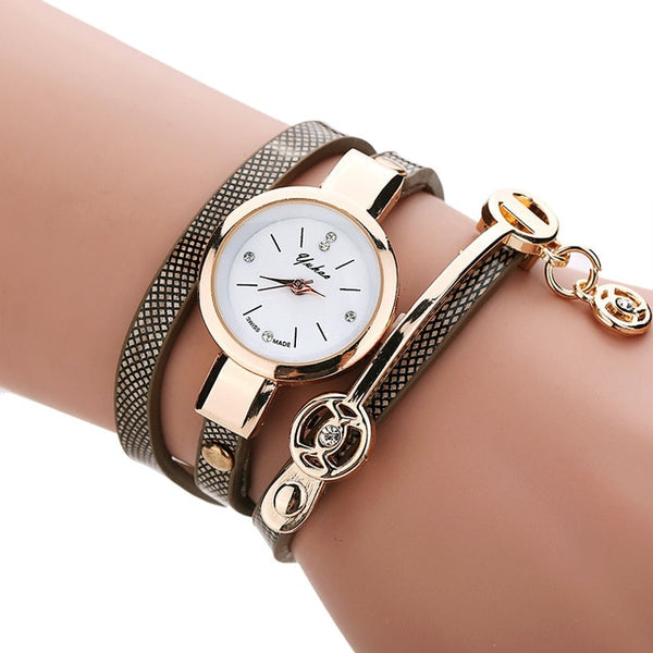 Wristwatches Clock Relogio Feminino Female Luxury Brand Leather Quartz Watch Women Ladies Casual Fashion Bracelet Wrist Watch #F