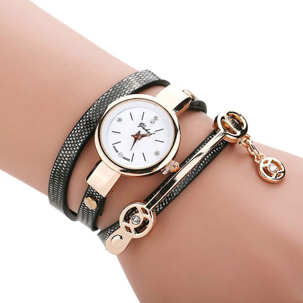 Wristwatches Clock Relogio Feminino Female Luxury Brand Leather Quartz Watch Women Ladies Casual Fashion Bracelet Wrist Watch #F