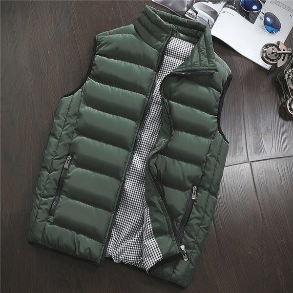 Vest Men New Stylish 2019 Spring Autumn Warm Sleeveless Jacket Men Winter Waistcoat Men's Vest Casual Coats Mens Plus Size 5XL