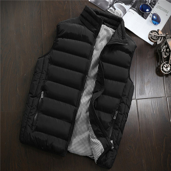 Vest Men New Stylish 2019 Spring Autumn Warm Sleeveless Jacket Men Winter Waistcoat Men's Vest Casual Coats Mens Plus Size 5XL