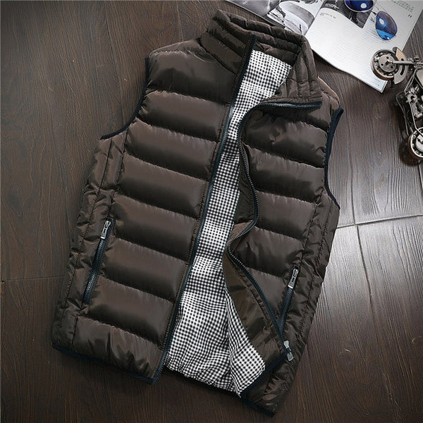 Vest Men New Stylish 2019 Spring Autumn Warm Sleeveless Jacket Men Winter Waistcoat Men's Vest Casual Coats Mens Plus Size 5XL