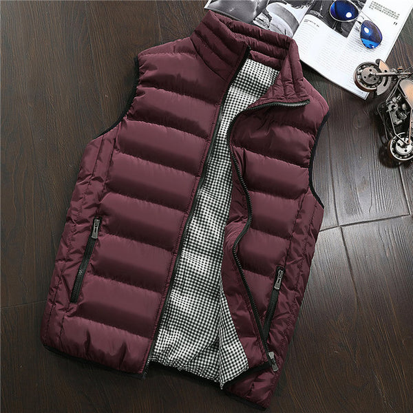 Vest Men New Stylish 2019 Spring Autumn Warm Sleeveless Jacket Men Winter Waistcoat Men's Vest Casual Coats Mens Plus Size 5XL