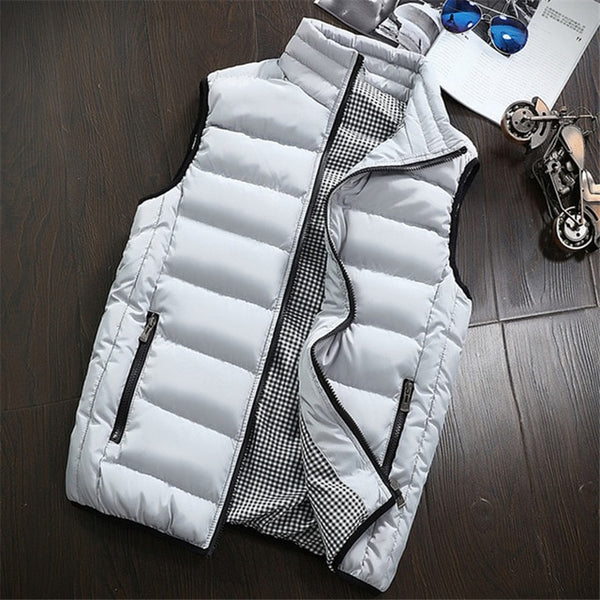 Vest Men New Stylish 2019 Spring Autumn Warm Sleeveless Jacket Men Winter Waistcoat Men's Vest Casual Coats Mens Plus Size 5XL