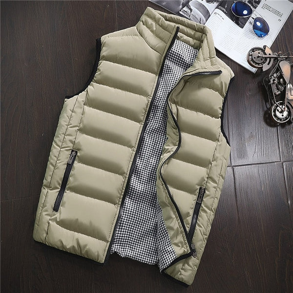 Vest Men New Stylish 2019 Spring Autumn Warm Sleeveless Jacket Men Winter Waistcoat Men's Vest Casual Coats Mens Plus Size 5XL