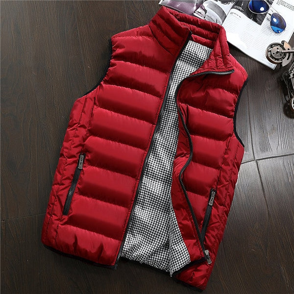 Vest Men New Stylish 2019 Spring Autumn Warm Sleeveless Jacket Men Winter Waistcoat Men's Vest Casual Coats Mens Plus Size 5XL