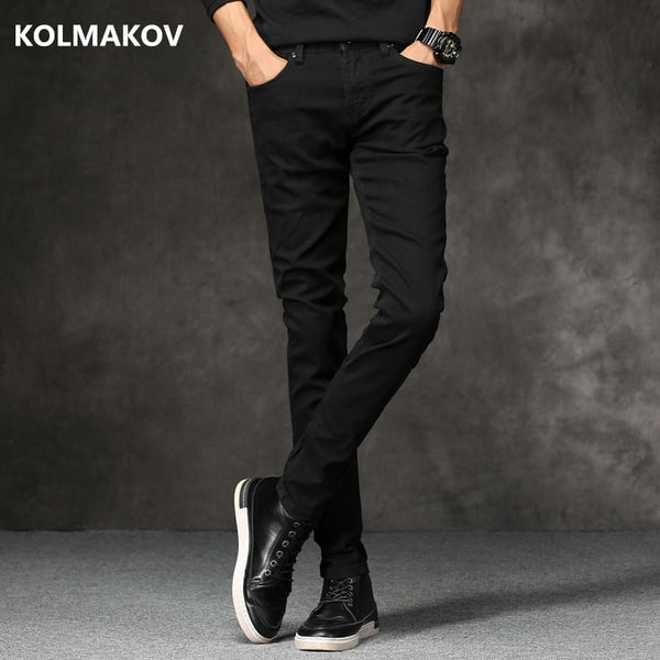 2019 Spring New men Jeans Black Classic Fashion Designer Denim Skinny Jeans men's casual High Quality Slim Fit Trousers