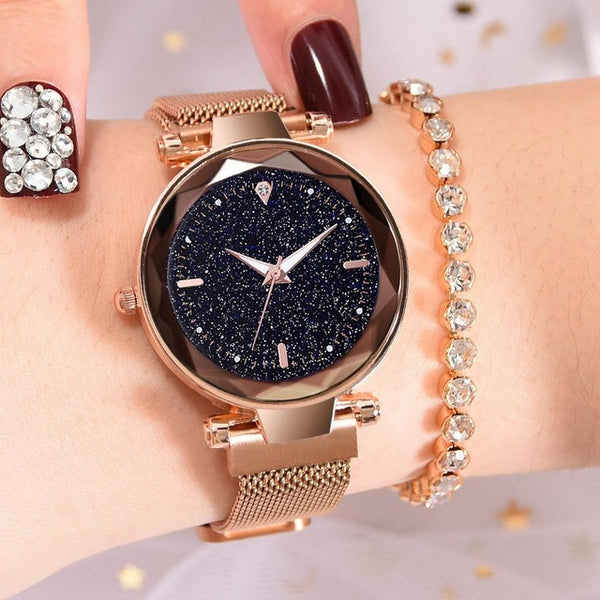 Luxury Women Watches 2019 Ladies Watch Starry Sky Magnetic Waterproof Female Wristwatch Luminous relogio feminino reloj mujer