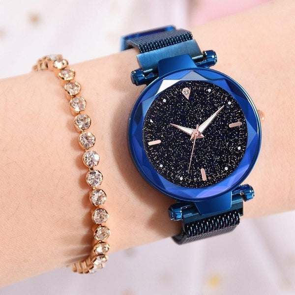 Luxury Women Watches 2019 Ladies Watch Starry Sky Magnetic Waterproof Female Wristwatch Luminous relogio feminino reloj mujer