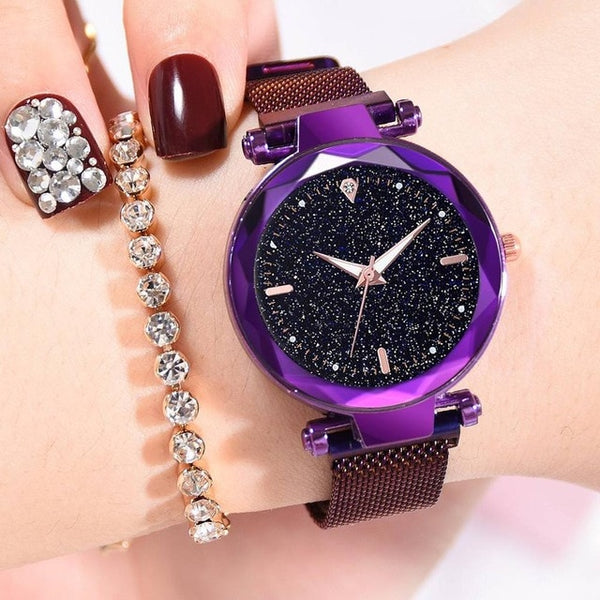 Luxury Women Watches 2019 Ladies Watch Starry Sky Magnetic Waterproof Female Wristwatch Luminous relogio feminino reloj mujer