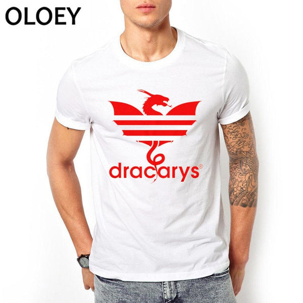 Dracarys Men T Shirts Game of Thrones Daenerys T-Shirt Mother of Dragon Khaleesi Harajuku Vintage Camisetas Aesthetic Clothes