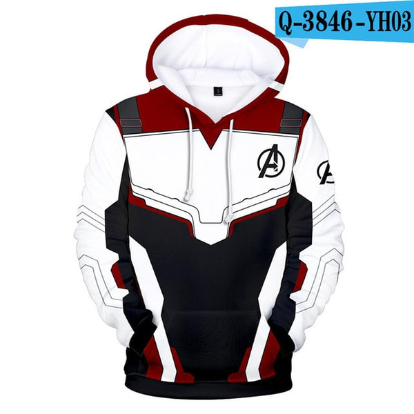 Avengers Endgame Quantum Realm Sweatshirt with hooded Advanced Tech Hoodie Cosplay Costumes 2019 new superhero Iron Man Hoodies