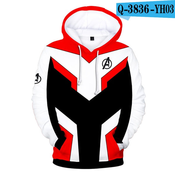 Avengers Endgame Quantum Realm Sweatshirt with hooded Advanced Tech Hoodie Cosplay Costumes 2019 new superhero Iron Man Hoodies