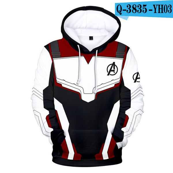 Avengers Endgame Quantum Realm Sweatshirt with hooded Advanced Tech Hoodie Cosplay Costumes 2019 new superhero Iron Man Hoodies