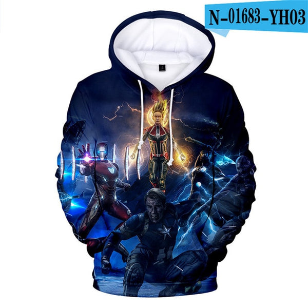 Avengers Endgame Quantum Realm Sweatshirt with hooded Advanced Tech Hoodie Cosplay Costumes 2019 new superhero Iron Man Hoodies