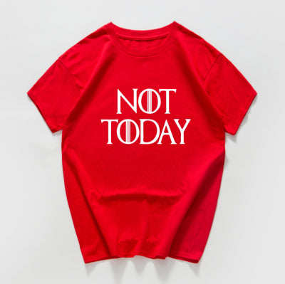 NOT TODAY ARYA STARK GAME OF THRONES T Shirt Faceless women t shirt plus size summer Cotton Graphic Tees Women Shirt Tops 2019