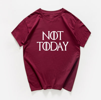 NOT TODAY ARYA STARK GAME OF THRONES T Shirt Faceless women t shirt plus size summer Cotton Graphic Tees Women Shirt Tops 2019