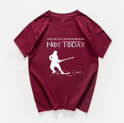 NOT TODAY ARYA STARK GAME OF THRONES T Shirt Faceless women t shirt plus size summer Cotton Graphic Tees Women Shirt Tops 2019