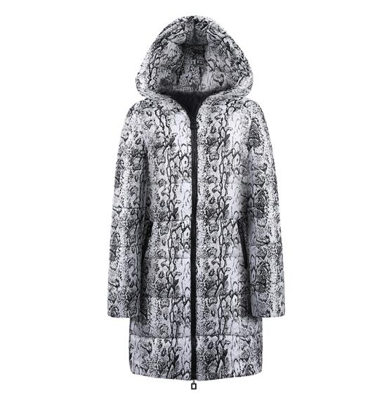 snake pattern spring womens jackets and coats 2019 Parkas plus size for women Jackets warm Outwear With Oversize Coat Parka