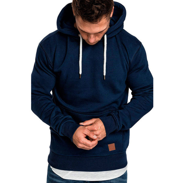 Thefound 2019 New Winter Muscle Mens Long Sleeve Casual Tops Shirts Slim Fit Hooded T-shirt Hoddies