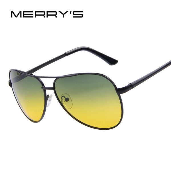 MERRYS Men Polarized Sunglasses Night Vision Driving Sunglasses 100% UV400 Sunglasses