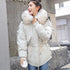 Ly Varey Lin Cotton Parkas Short Winter Jacket Women Hooded Warm Coat Female Loose Parka Large Fur Collar Cotton Padded Jackets